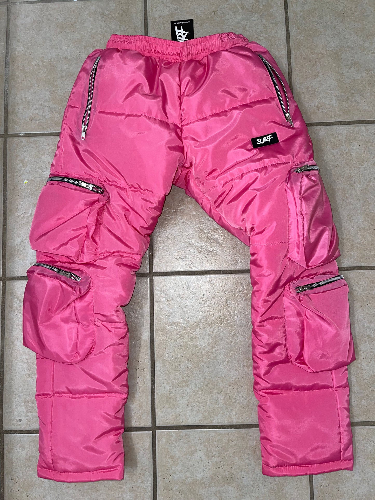 #NEW Pink Puffer Pants