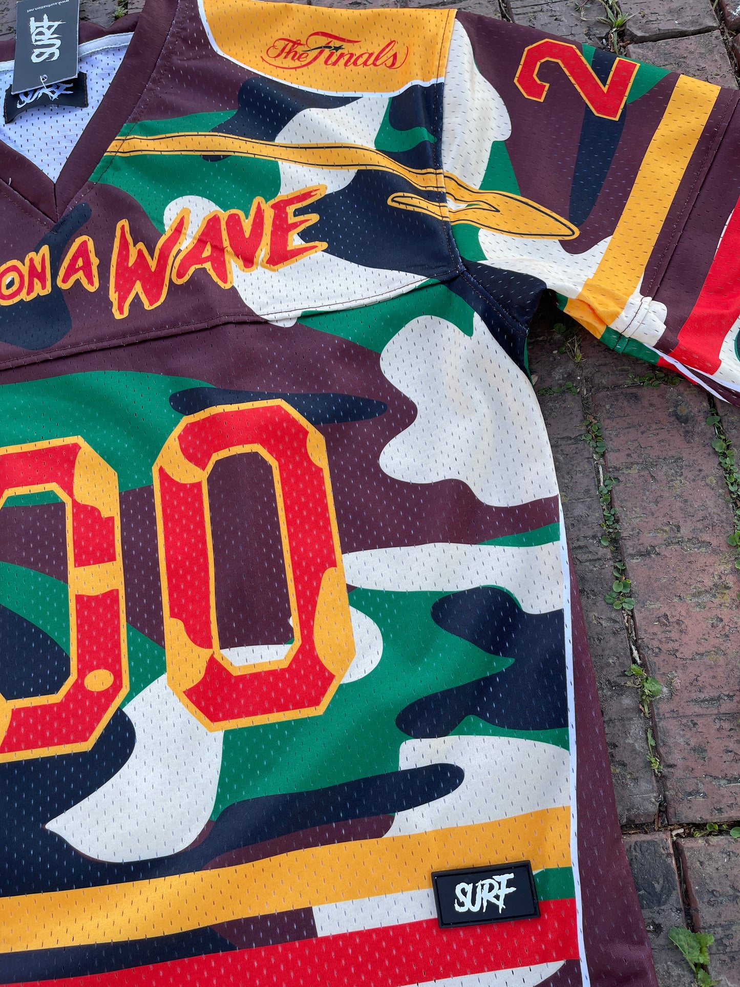 #NEW Camo Box Cup Crop Football Jersey