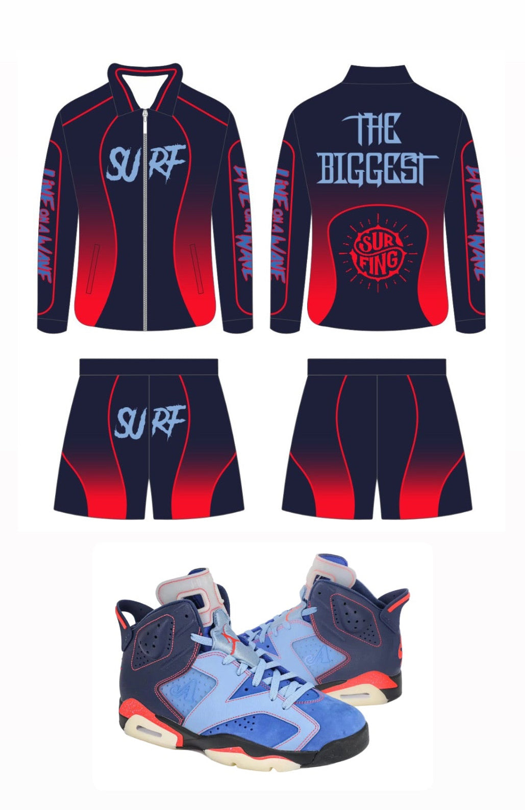 #NEW “Awake NY” Windbreaker Short Set (August 29th)