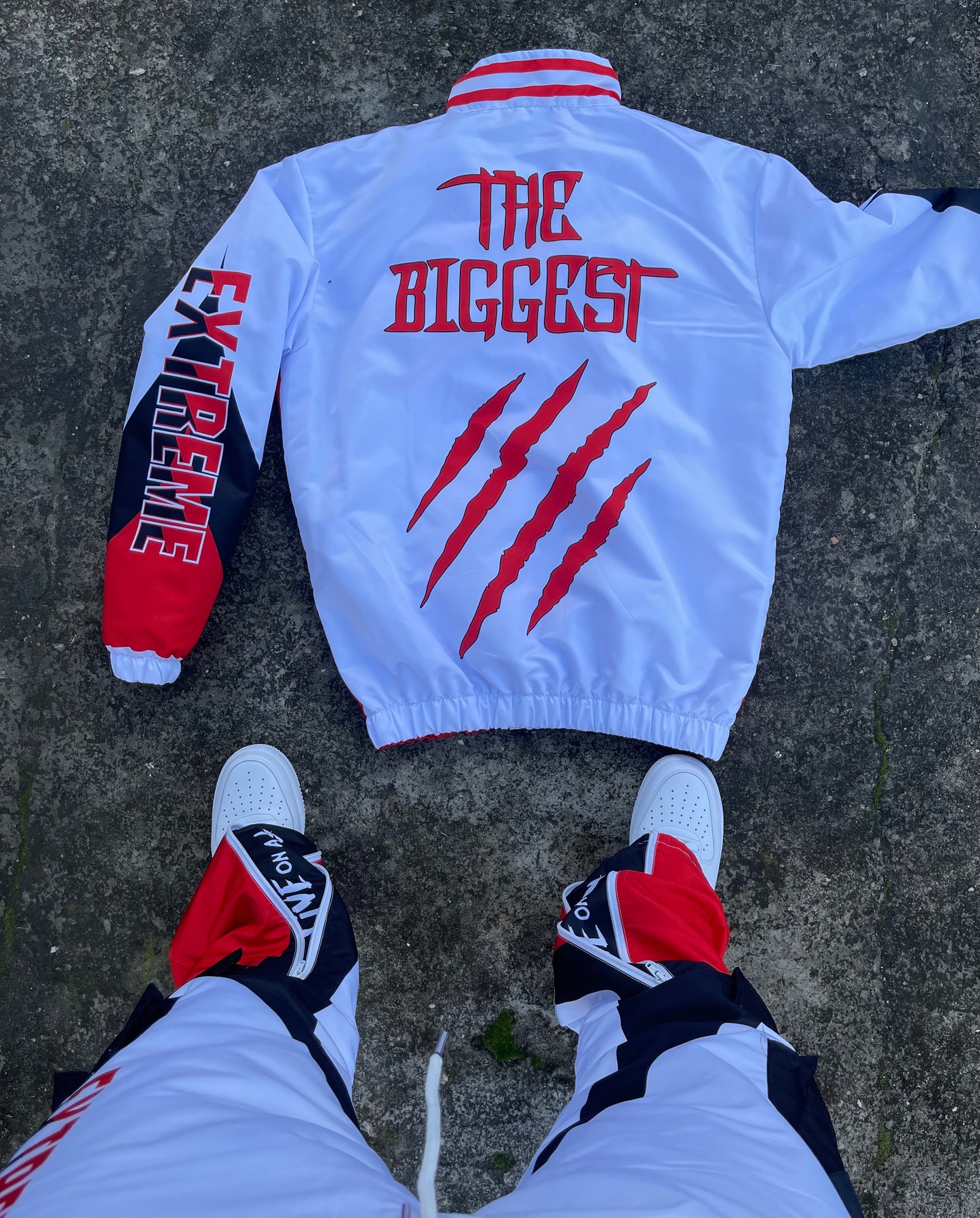 White/Red Tracksuit