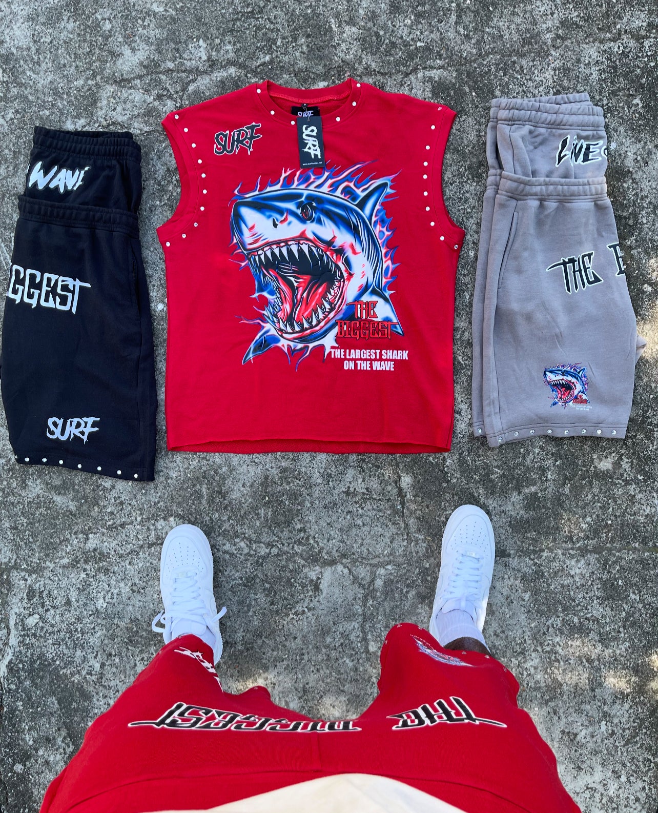 Shark Fest Cut Off Shirt 🦈