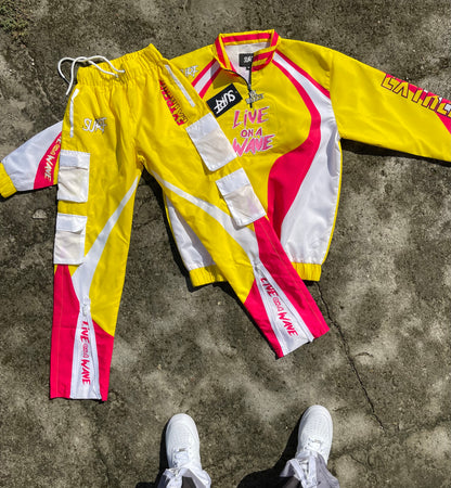 Yellow/Pink/White Tracksuit Set