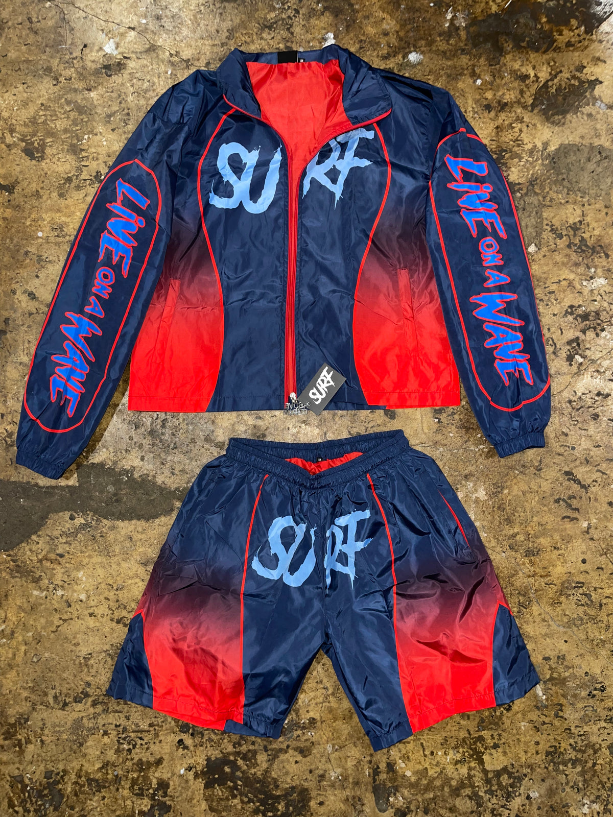 #NEW “3 Tone Surf” Windbreaker Short Set