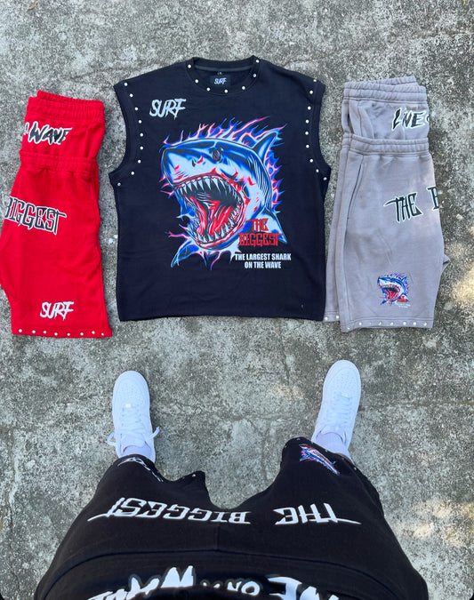 Shark Fest Cut Off Shirt 🦈