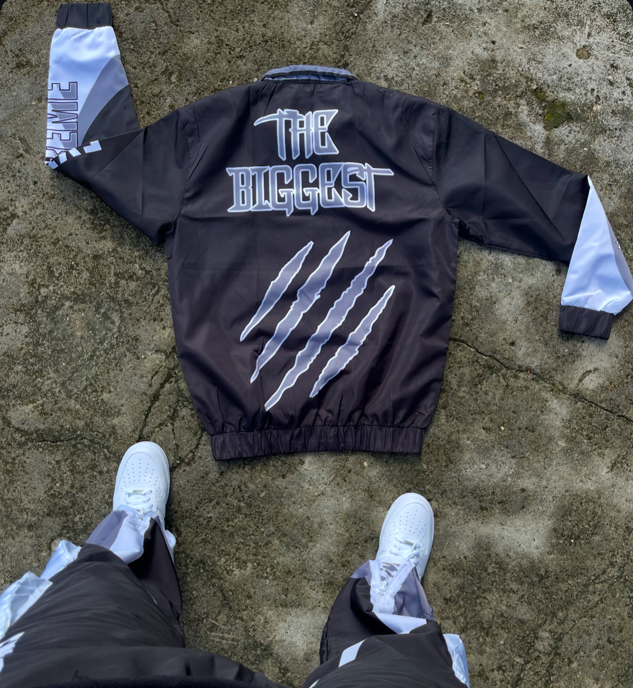 Black/Grey/White Tracksuit Sets