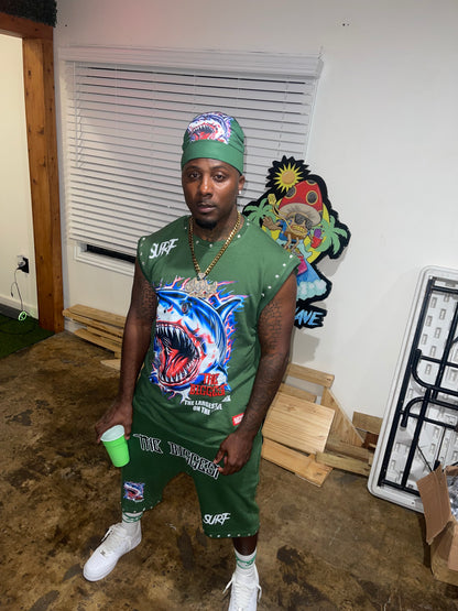Dark Green Shark Set