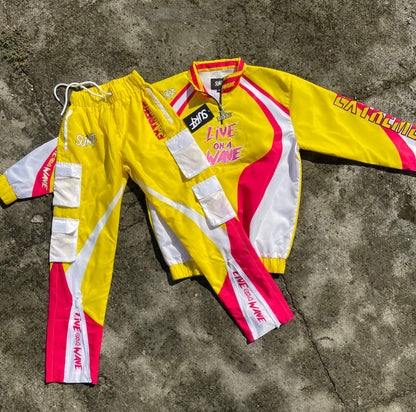 Yellow/Pink/White Tracksuit Set