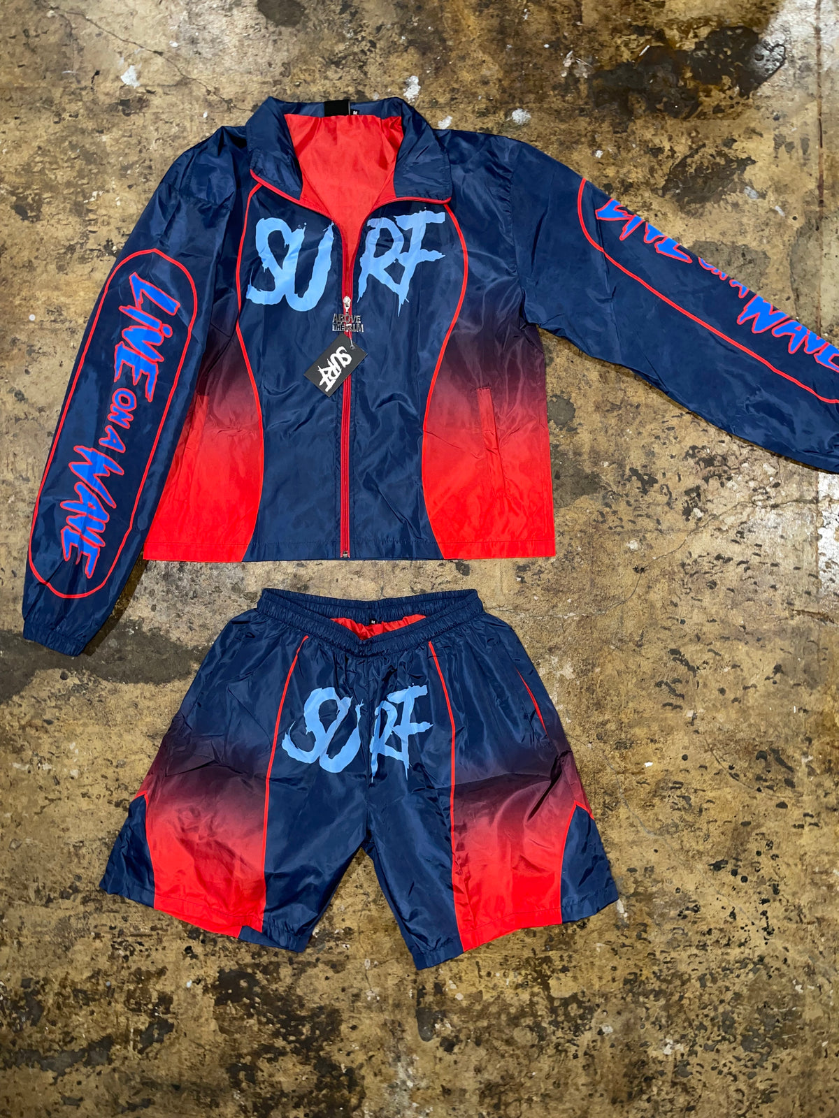 #NEW “3 Tone Surf” Windbreaker Short Set