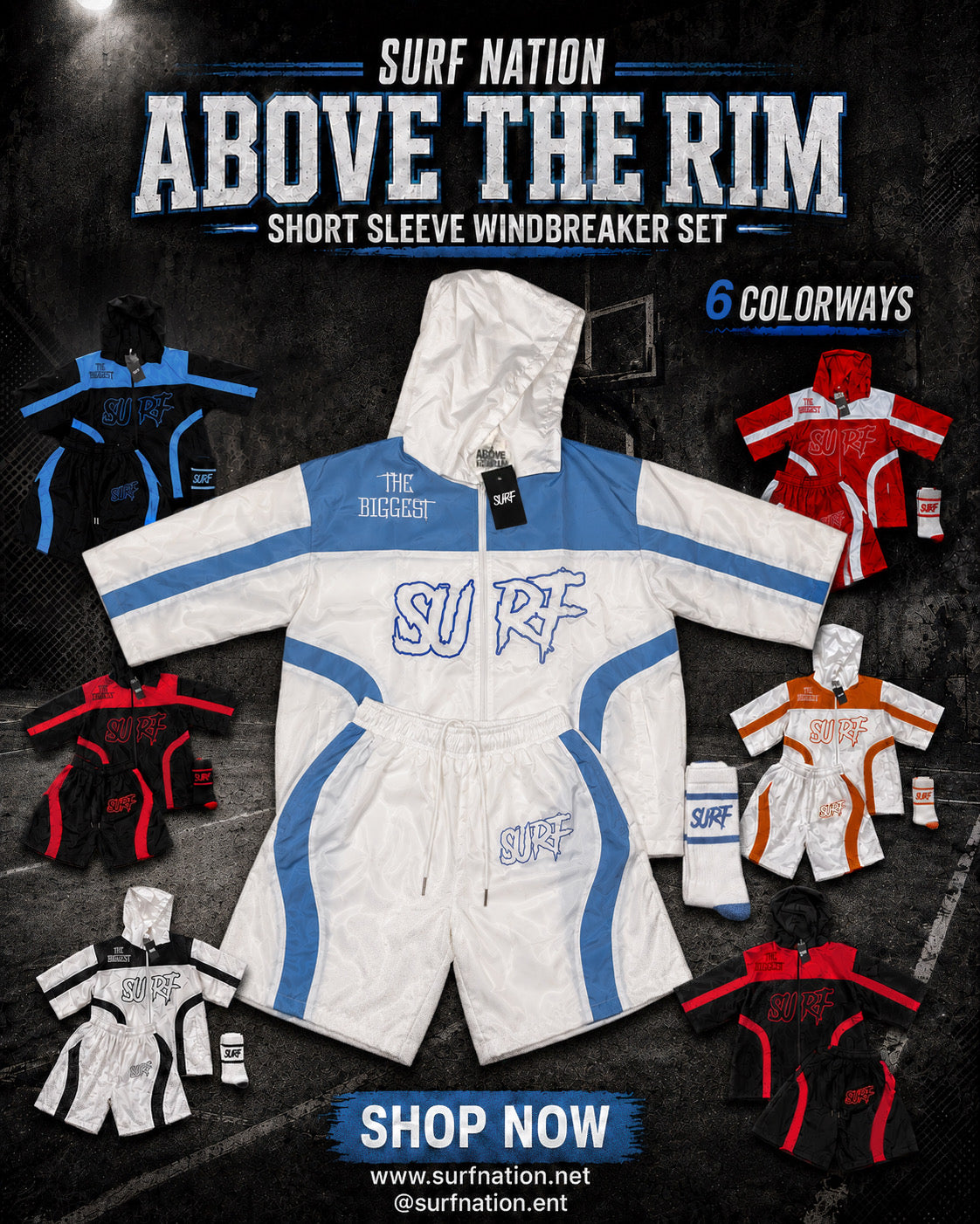 #NEW (Above The Rim)Short Sleeve Windbreakers
