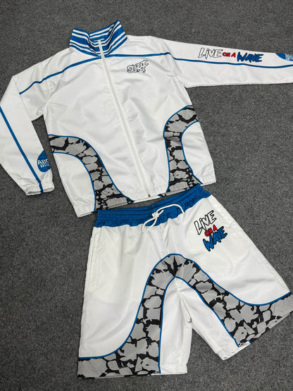 #NEW Platinum True Blue Windbreaker Set