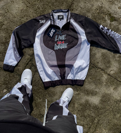 Black/Grey/White Tracksuit Sets