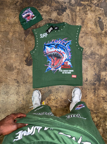 Dark Green Shark Set
