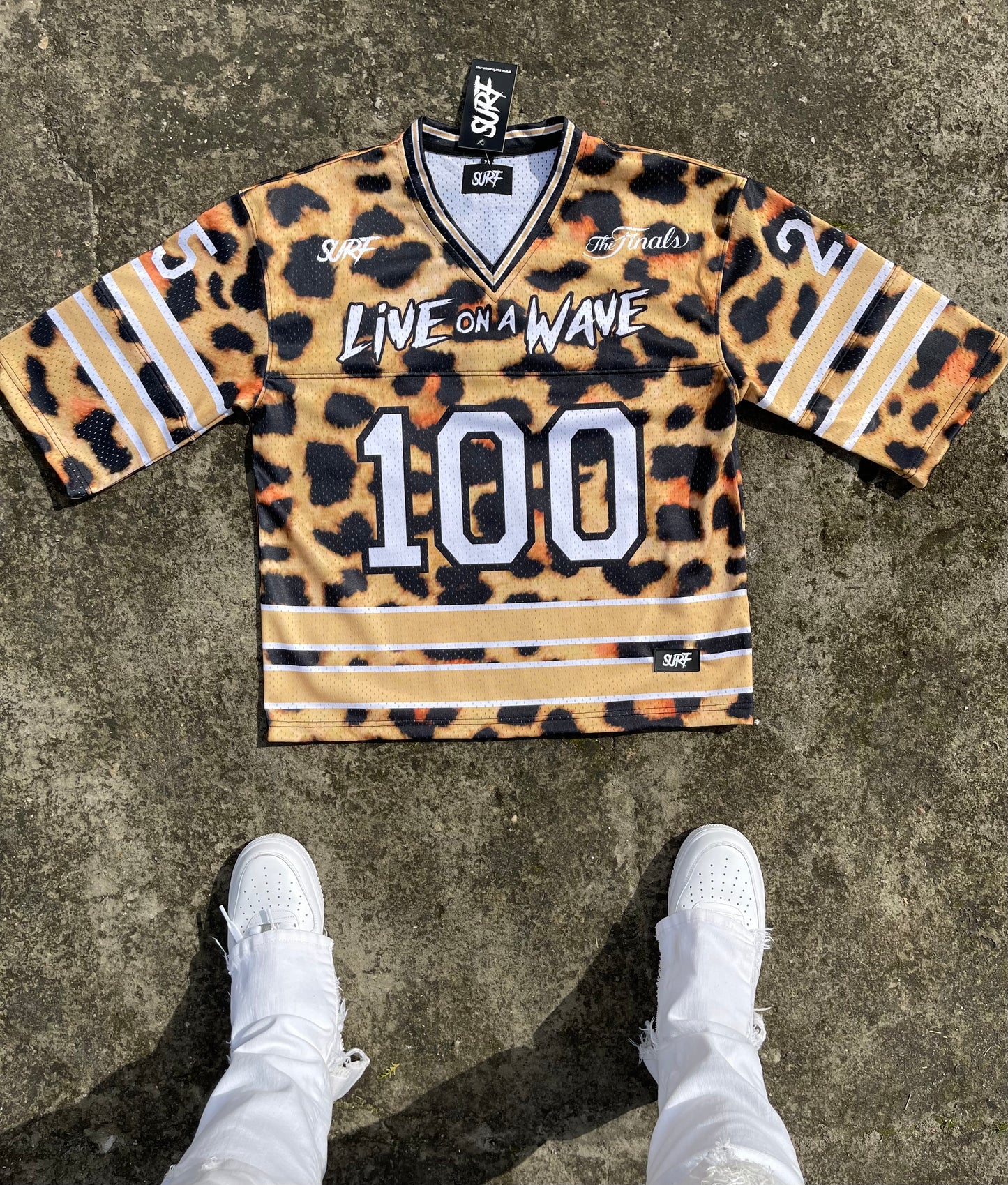 #NEW Leopard Print Box Cut Crop Jersey