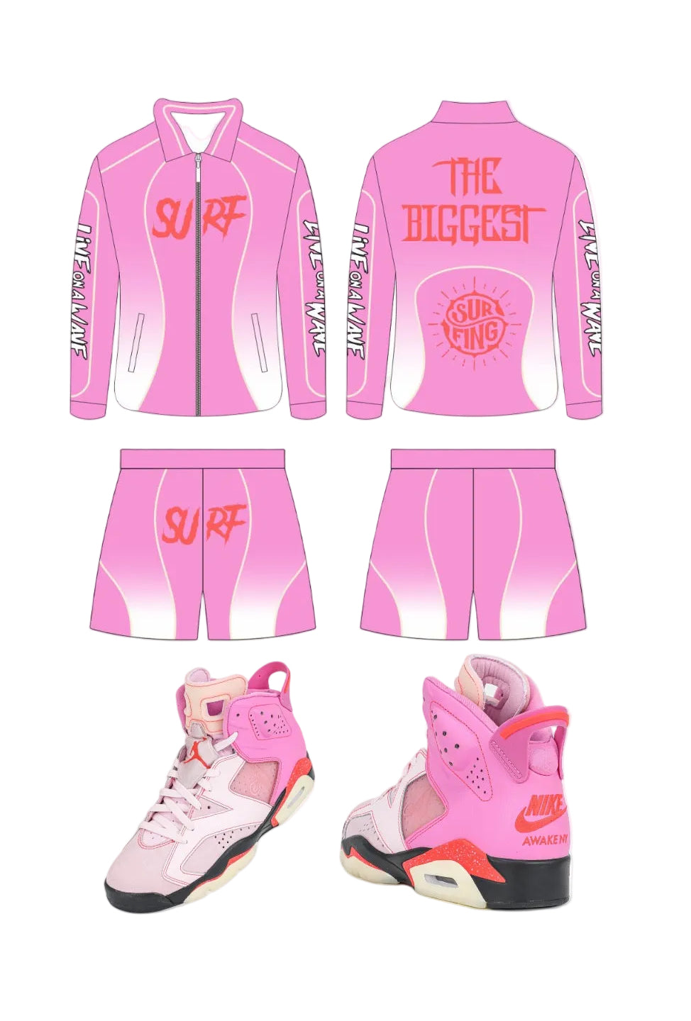 #NEW “Awake NY” Windbreaker Short Set (August 29th)