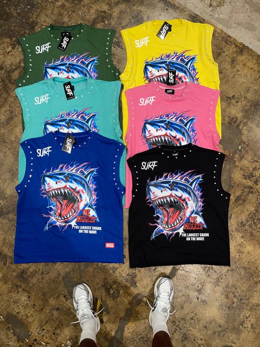 Shark Fest Cut Off Shirt 🦈