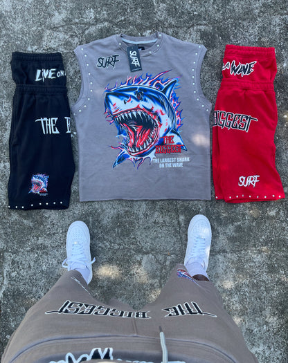 Shark Fest Cut Off Shirt 🦈