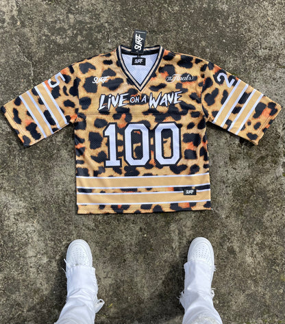 #NEW Leopard Print Box Cut Crop Jersey