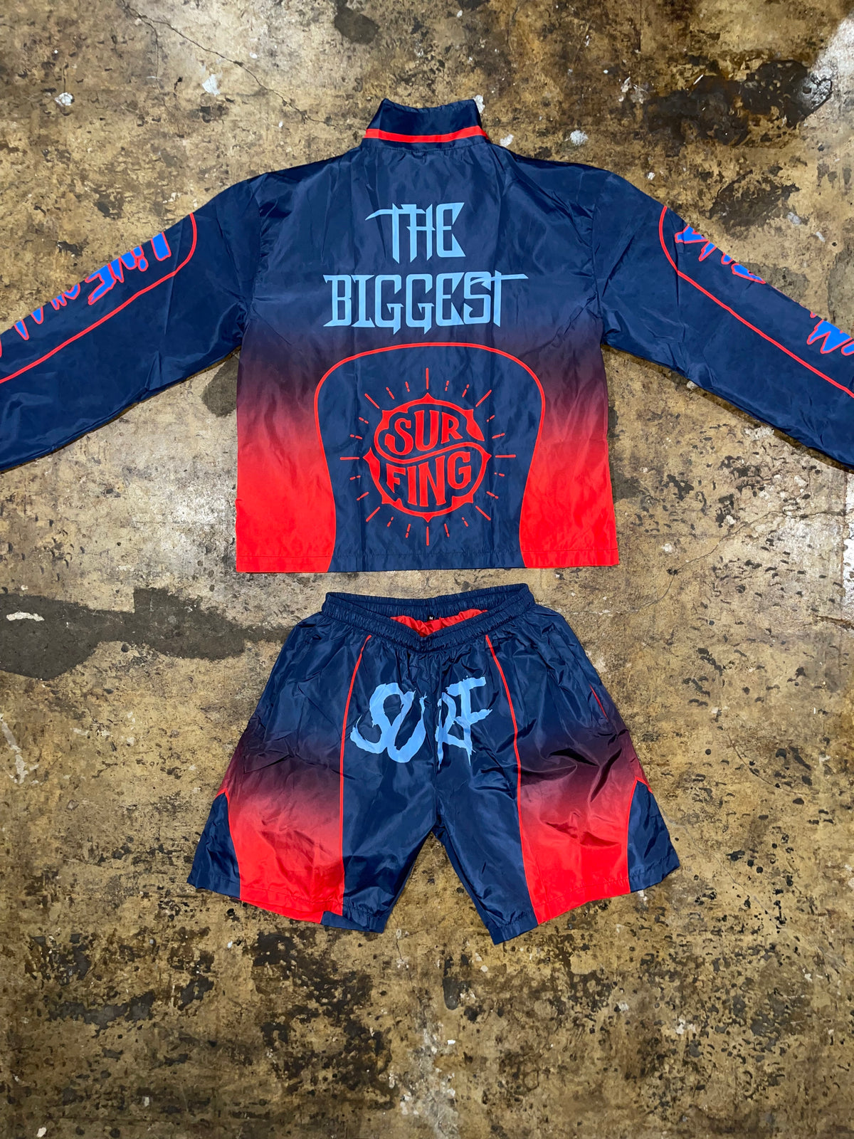#NEW “3 Tone Surf” Windbreaker Short Set