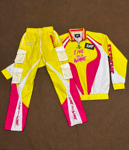Yellow/Pink/White Tracksuit Set
